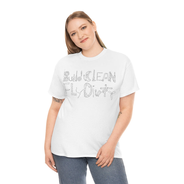 Build Clean Fly Dirty T-Shirt - Black Logo