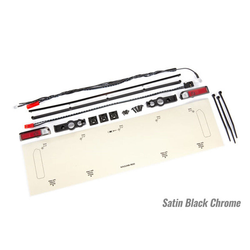Traxxas 9497A Drag Slash C10 Trim Tail Light Set, Satin Black Chrome