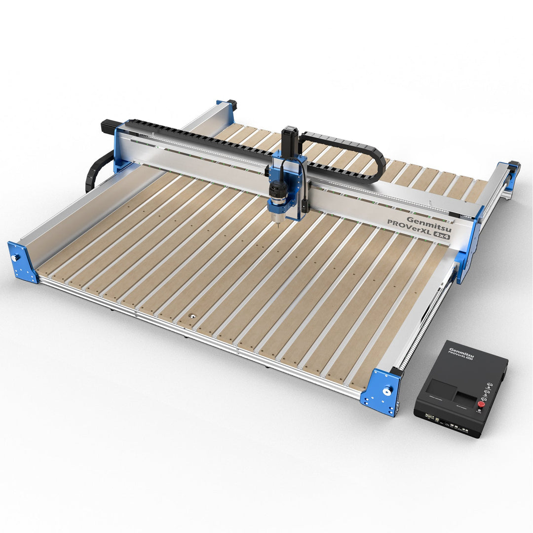 PROVerXL 4x4 CNC Router Machine with Vectric Software, Support Dual Z-Axis, Closed-loop Stepper Motor, Ball Screw Drive System, 1300x1300 Work Area for Wood Metal Carving