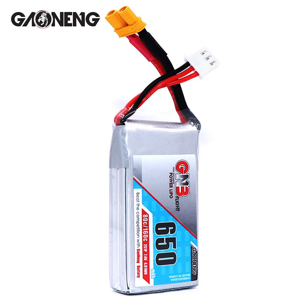 GNB 650mAh 7.4v 2S 80C - Lipo XT30 Battery