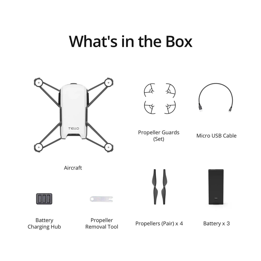 DJI Tello Boost Combo Mini Drone with 3 Batteries (Open Box)