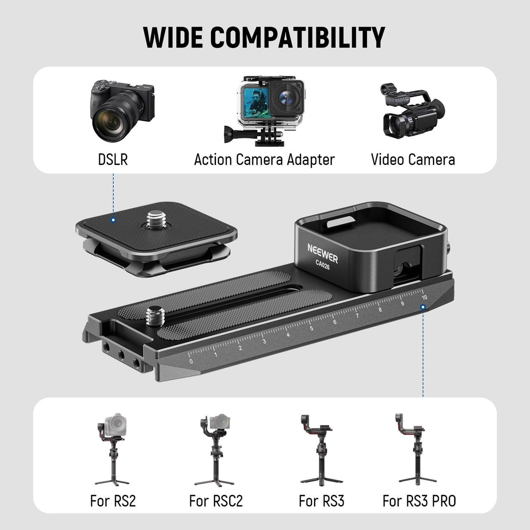 NEEWER CA026 Quick Release System For DJI RS 2 RSC 2 RS 3 RS 3 PRO