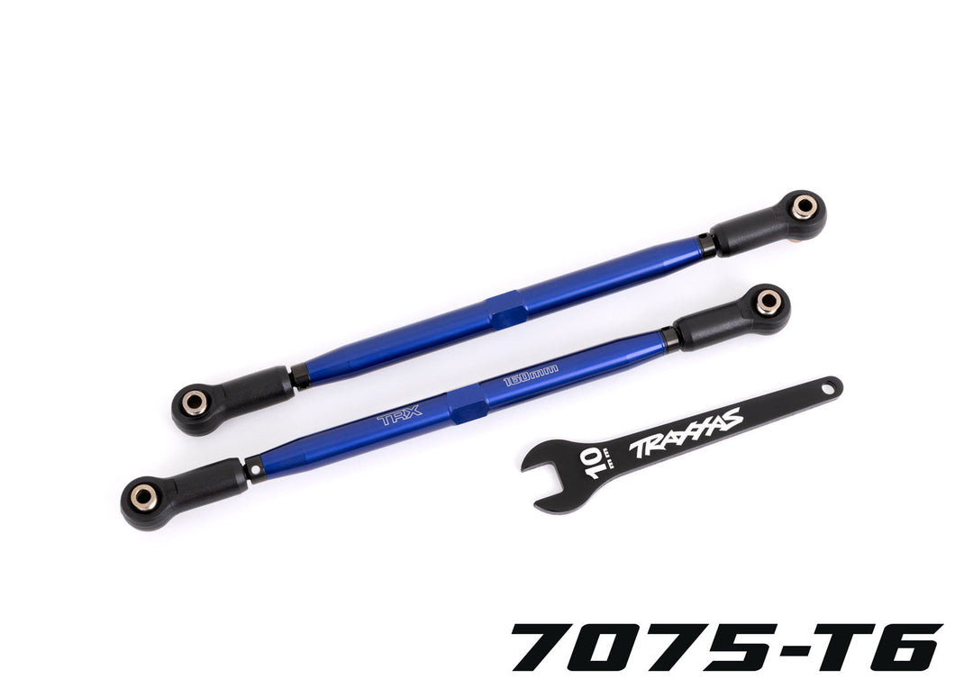 Traxxas 7897X Blue 188mm WideMaxx TUBES Aluminum Toe Links X-Maxx XRT