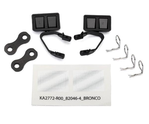 Traxxas 8073 side Mirrors black (2) TRX-4 Ford Bronco