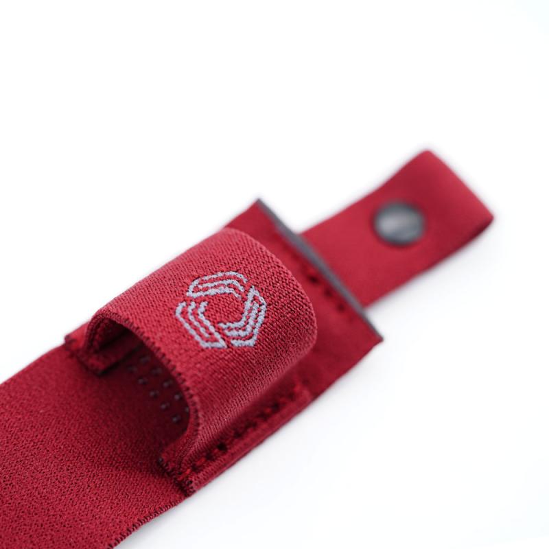 ETHiX HD Goggle Strap V3 Grey on Burgundy
