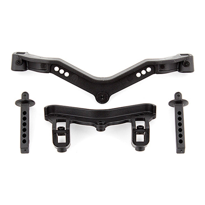 Associated Front Body Mounts & Posts, Fits: ProSC10, Reflex DB10 & Trophy Rat
