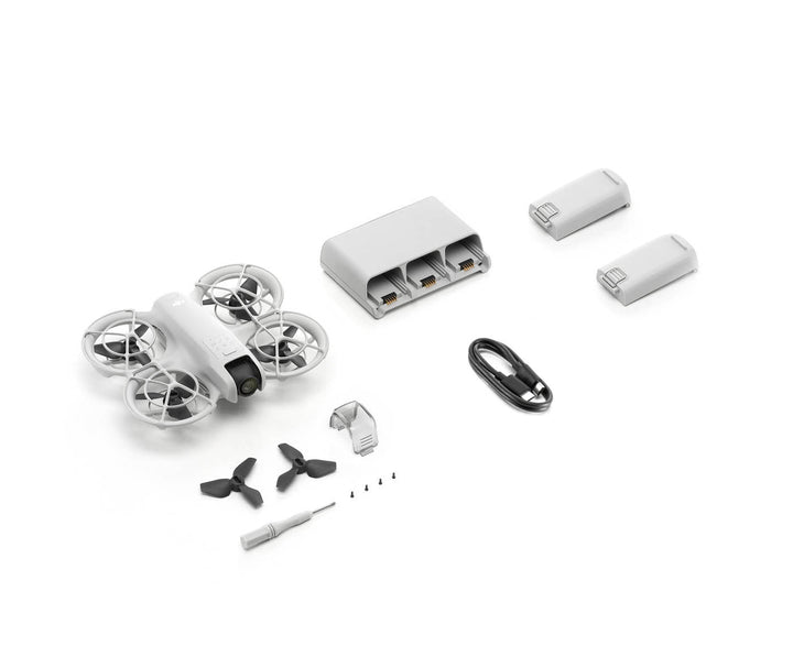 DJI Neo Combo Palm-Sized 4K Stabilized Video Drone with 3 Batteries (Open Box)