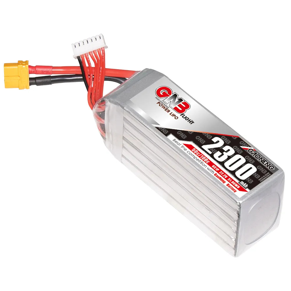 GNB 2300mah 6S 22.2V 50C 100C XT60 RC LiPo Battery