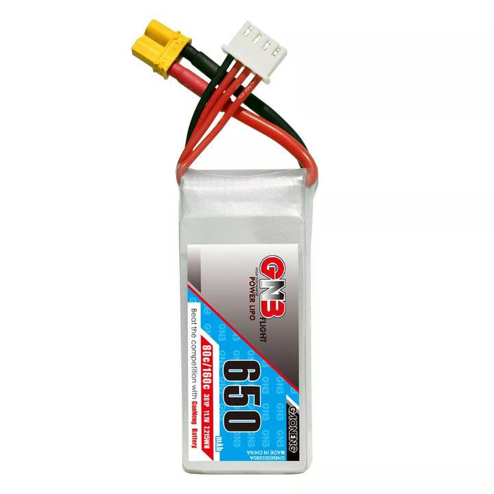 GNB 650mAh 11.1v 3S 80C - XT30 Lipo Battery