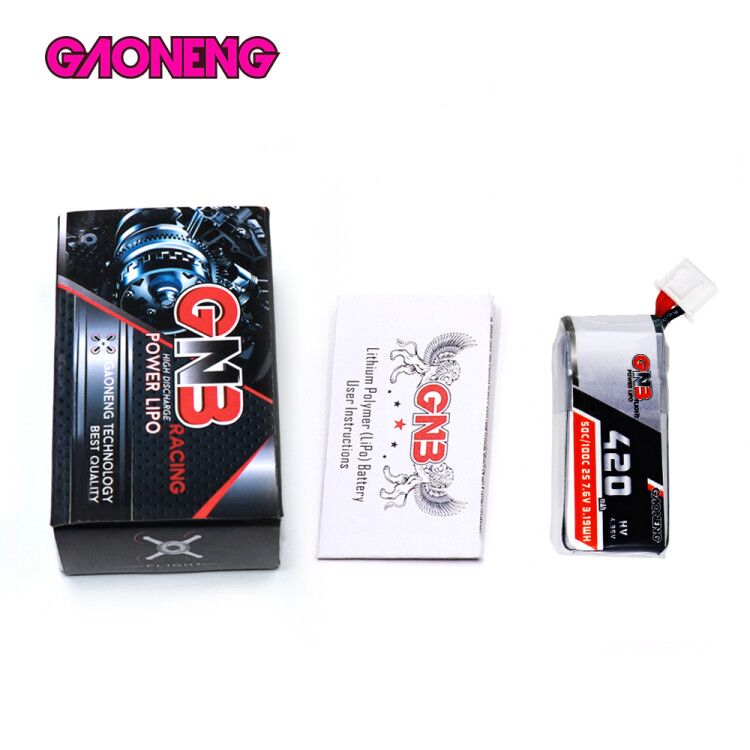 GNB 420mAh HV 7.6v 2S 50C - HV JST XH2.54 Lipo Battery