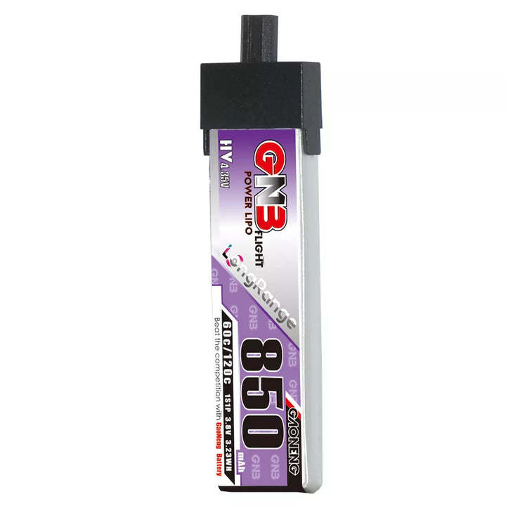 GNB 1S 3.8V HV 850mah 60C Plastic Head GNB27 LiPo Battery