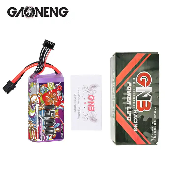 GNB 4S 1500MAH 15.2V 120C XT60 HV High Voltage LiHV Drone FPV Light Weight Competition Racing Pack