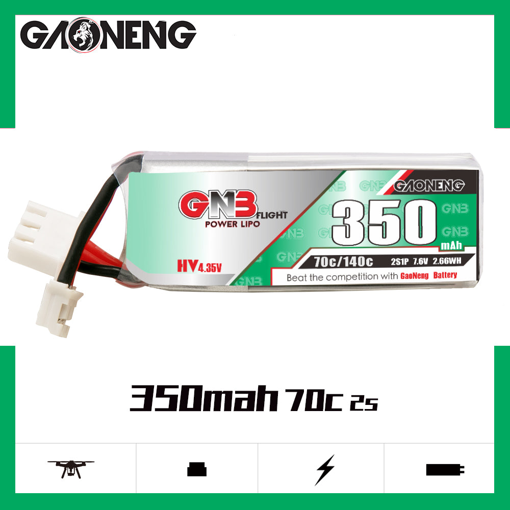 GNB 350mah 2S 7.6V HV 70C 140C