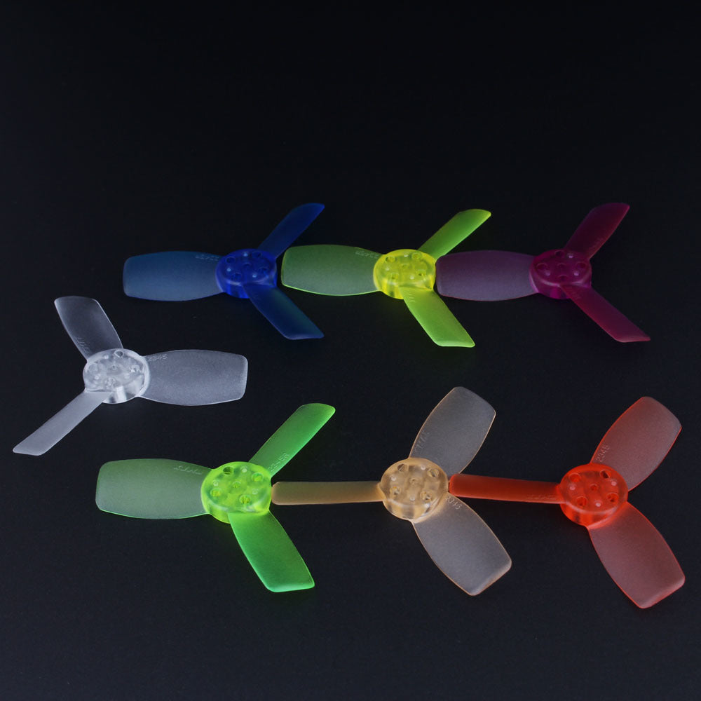 Hélices de rechange à trois pales Emax Babyhawk pour moteurs RS1104 5250Kv 2345-3 / 2,3" (lot de 20) - Choisissez la couleur