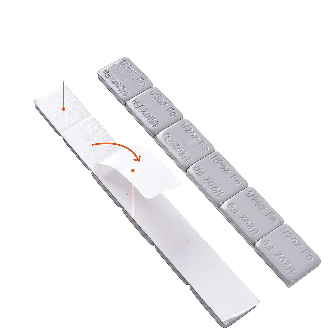 1/2oz Self Adhesive Steel Weights - (Strip of 6pcs)