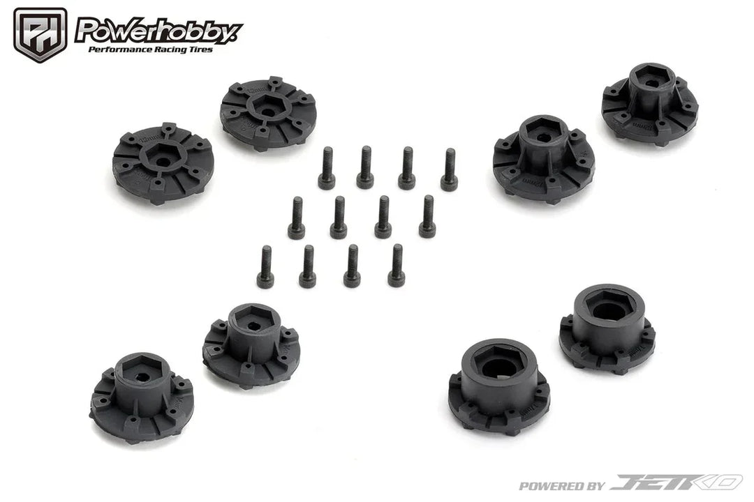 Powerhobby 1/10 2.8" ST Raptor Belted Tires (2) w/ Removable Hex Wheels