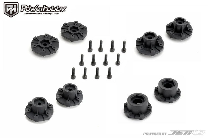 Powerhobby 1/10 2.8" MT Raptor Tires (2) w/ Removable Hex Wheels
