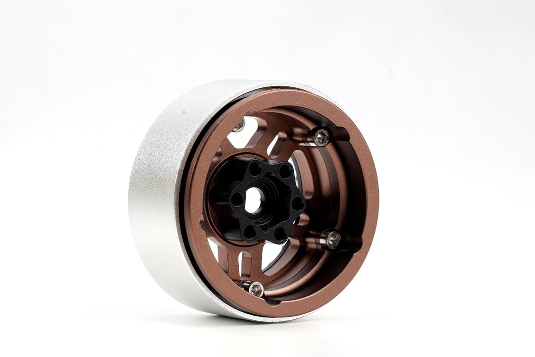 Powerhobby B4 Aluminum 1.9 Beadlock Wheels 9mm Hubs Bronze (4) 1/10 Rock Crawler