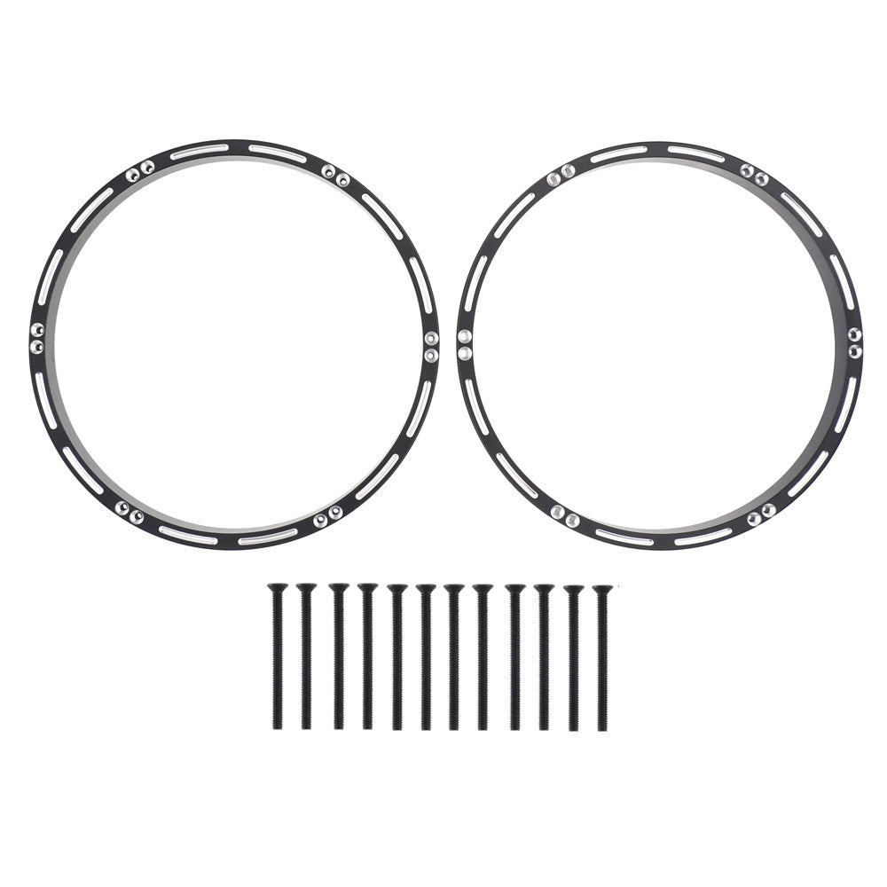 Powerhobby 7075 Aluminum Front Wheel Reinforcement Rings Black Losi Promoto MX