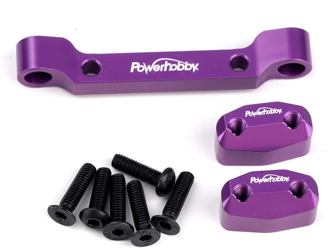Powerhobby Aluminum Front Pivot Block Purple HPI RS4 Sport3