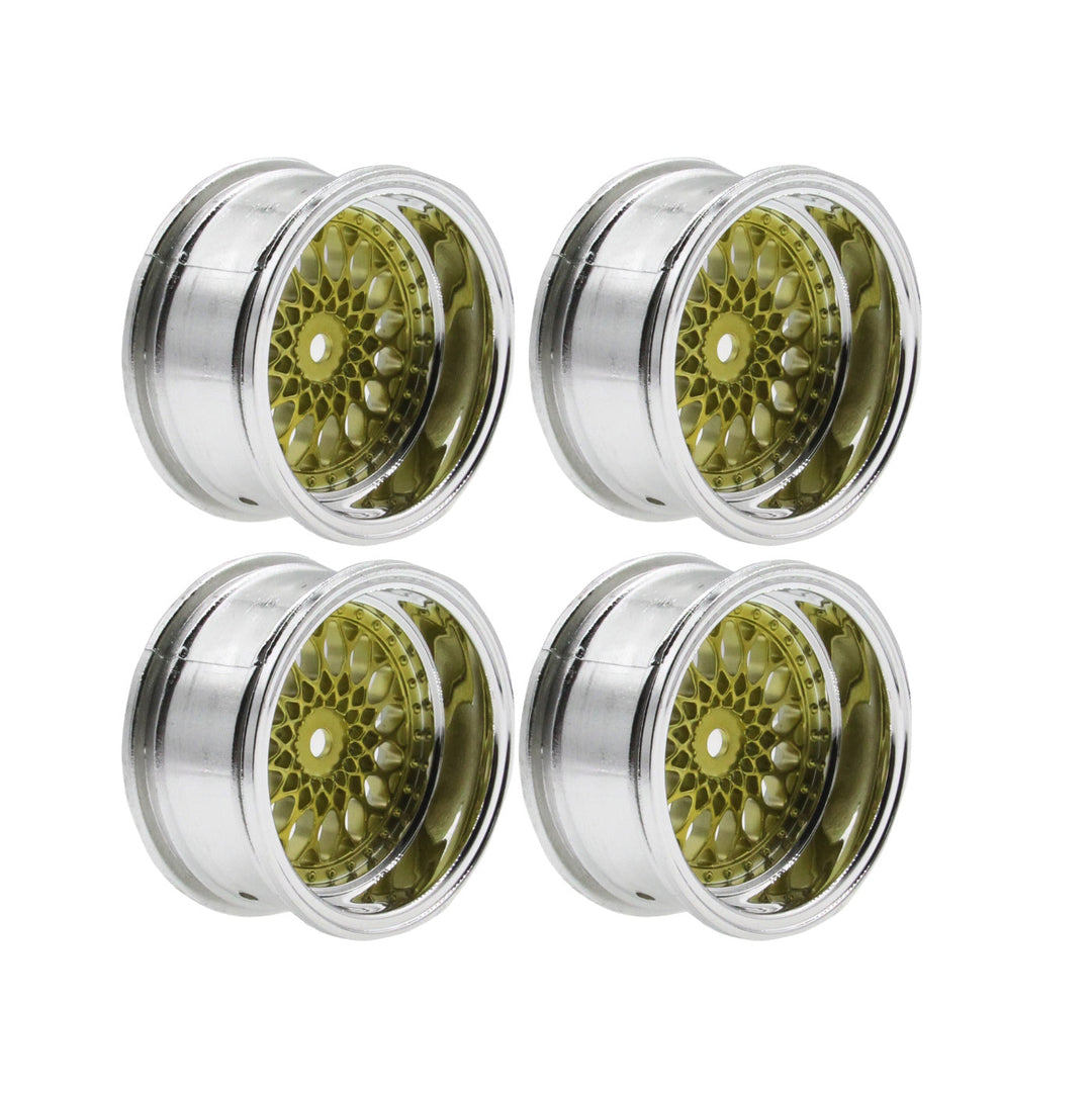 Powerhobby 1/10 Touring Car Wheels (4) 9mm Offset Gold
