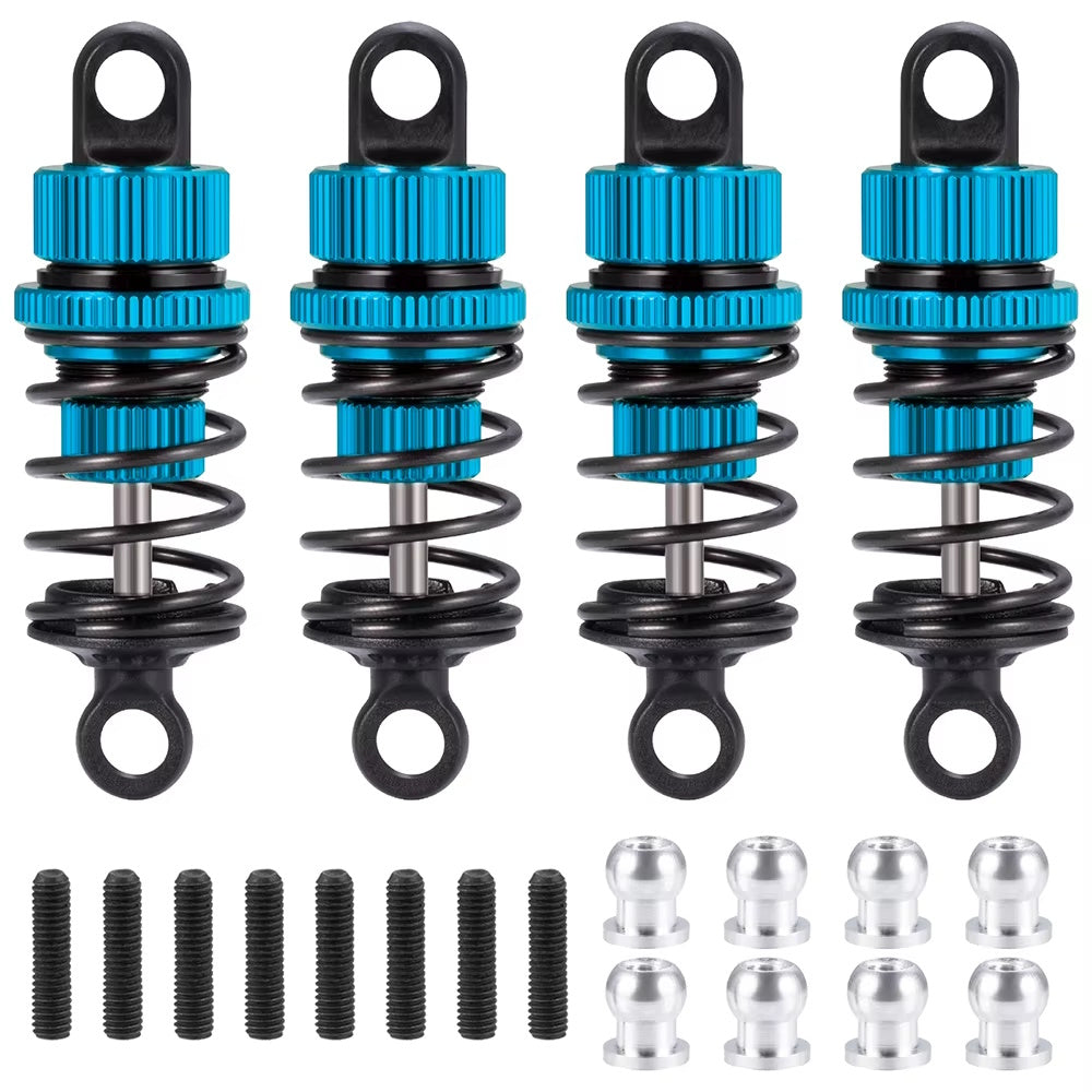 Powerhobby Aluminum 52MM Shocks Blue (4) 1/10 Touring Car