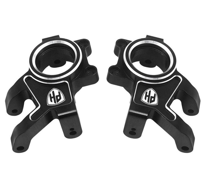 Powerhobby 7075 Aluminum Front Steering Blocks Black FOR Traxxas Funco