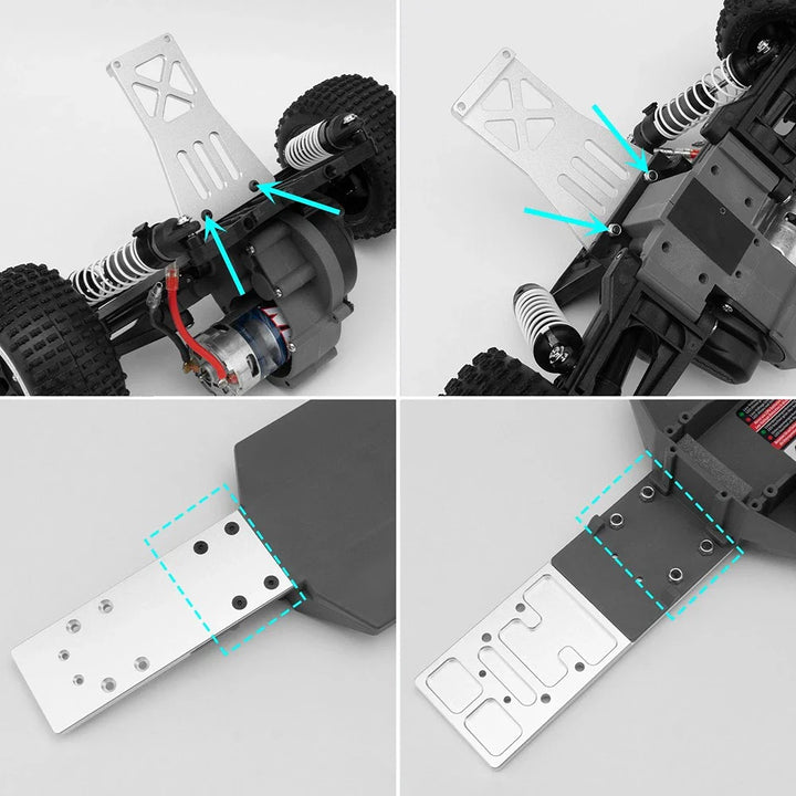 Powerhobby Wheelbase Extension 80mm Black For Traxxas Rustler Bandit