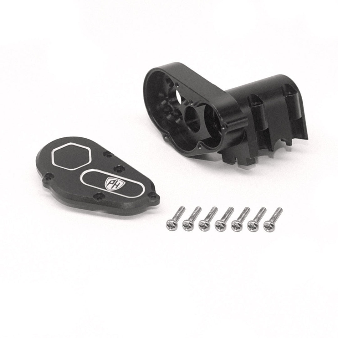 Powerhobby Aluminum Gear Box w Cover Black Axial SCX30