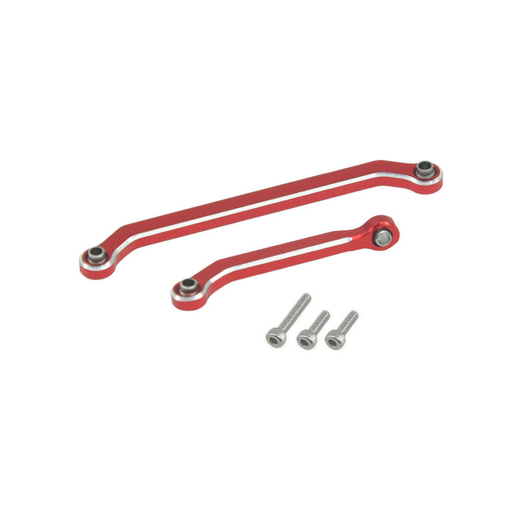 Powerhobby Aluminum Chassis Links + Steering Links Red Axial SCX30