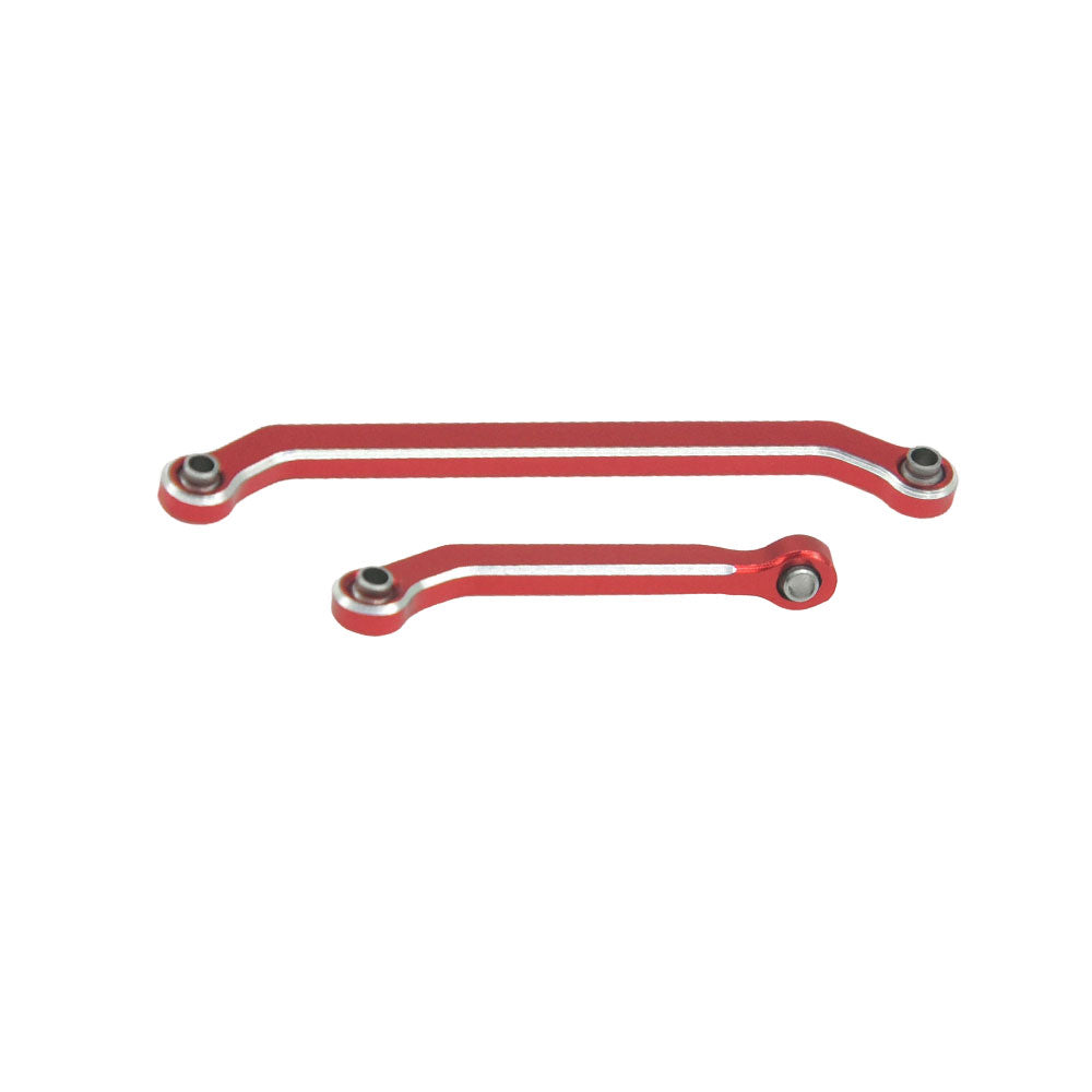 Powerhobby Aluminum Chassis Links + Steering Links Red Axial SCX30