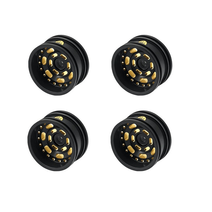 Powerhobby Brass Wheels 0.7" Offset  3.6mm Black (4) Axial SCX30