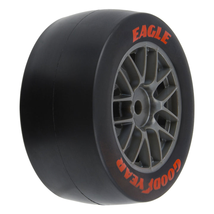 Pro-Line 1/12 Goodyear Eagle Option Tire F/R MTD Gray Wheels (4): Losi NASCAR