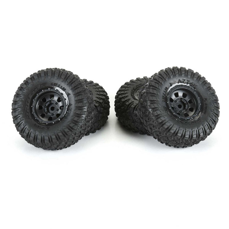 Pro-Line 1031910 1/30 Aztek Front/Rear Mounted Black Clobber (4) for Axial SCX30