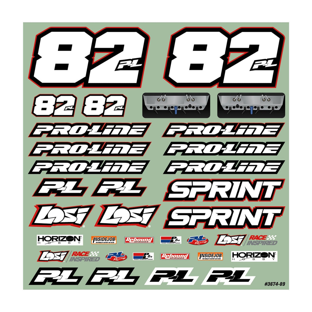 Pro-Line 1/10 Sprint Car Light Weight Clear Body Panel Kit: Losi Sprint Car