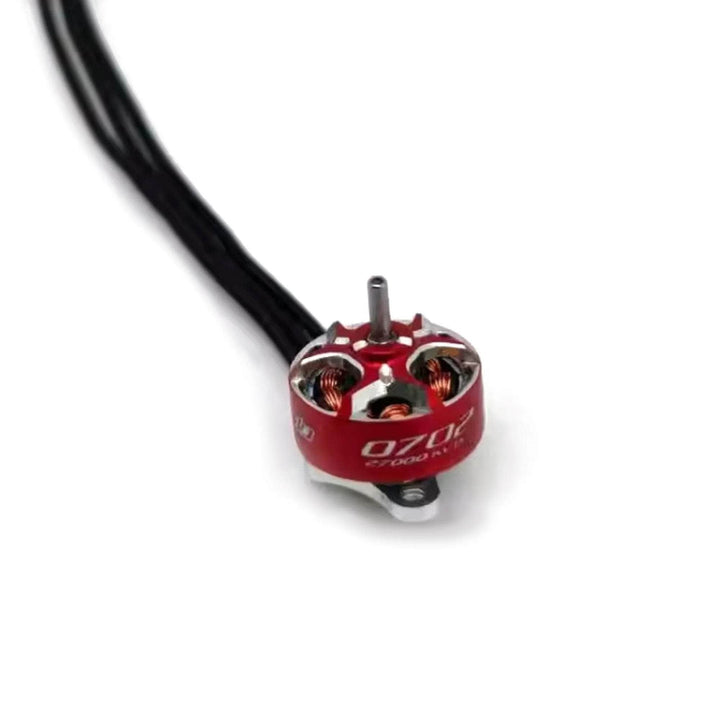 RCinPOWER GTS V3 0702 Micromotor de 29000 Kv, rojo y plateado