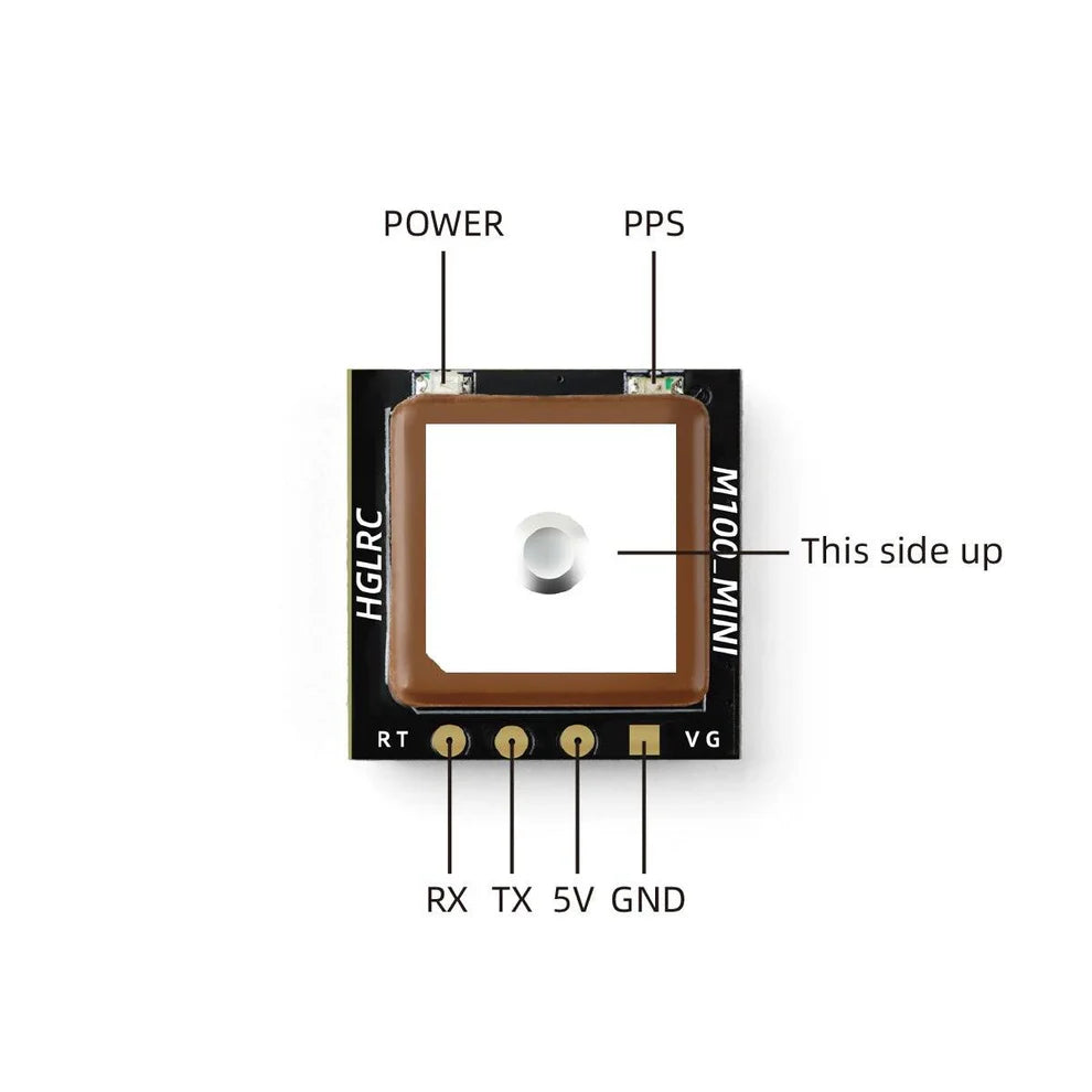 Micro GPS HGLRC M100-5883 avec boussole (10e génération)