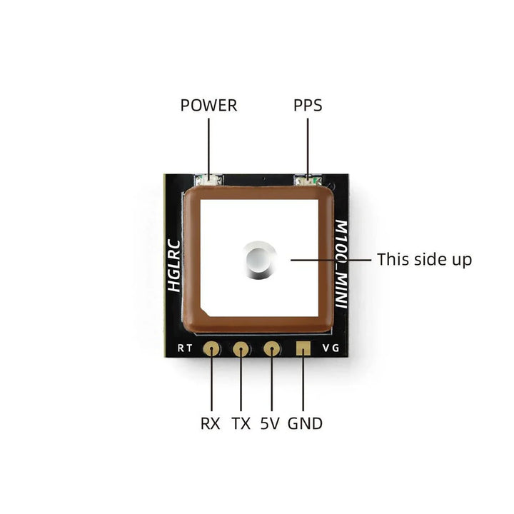 Micro GPS HGLRC M100-5883 avec boussole (10e génération)