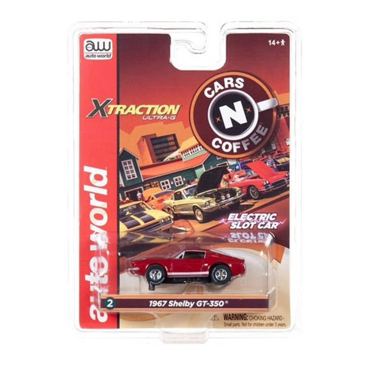 Auto World 1967 Shelby GT 350 Red Xtraction R26 HO Slot Car SC341 for AFX