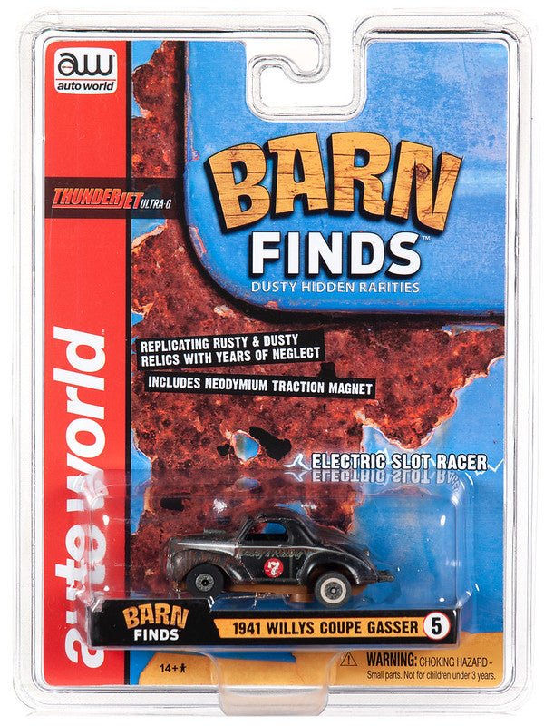 Auto World 1941 WILLYS GASSER Barn Finds HO Slot Car SC345 fits AFX Thunderjet