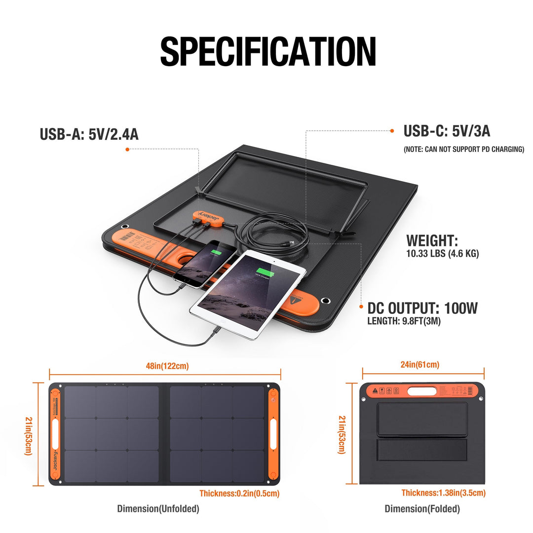 Jackery SolarSaga 100W Solar Panel