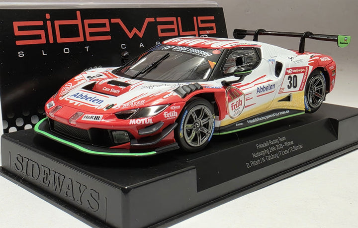 Sideways Ferrari 296 GT3 Nurburgring 24h Winner Fantasy 1/32 Slot Car SWCAR11B