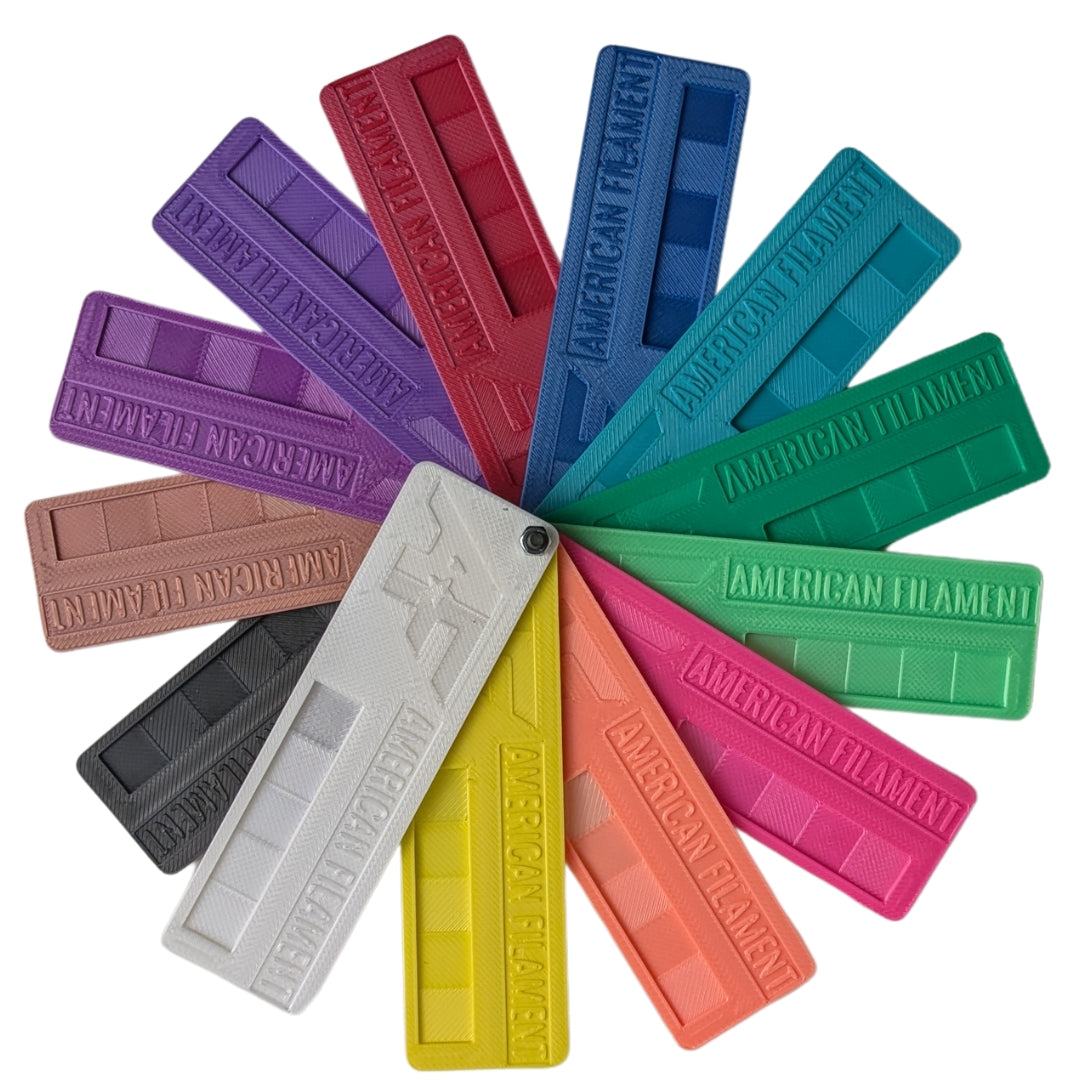 Silk PLA Color Sample Swatch Set