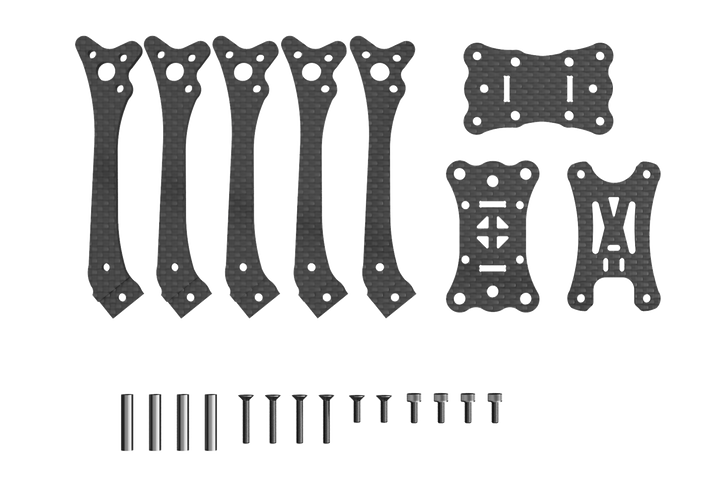 Typhon V7 T700 5" Racing Frame by DinDrones - Choose Configuration