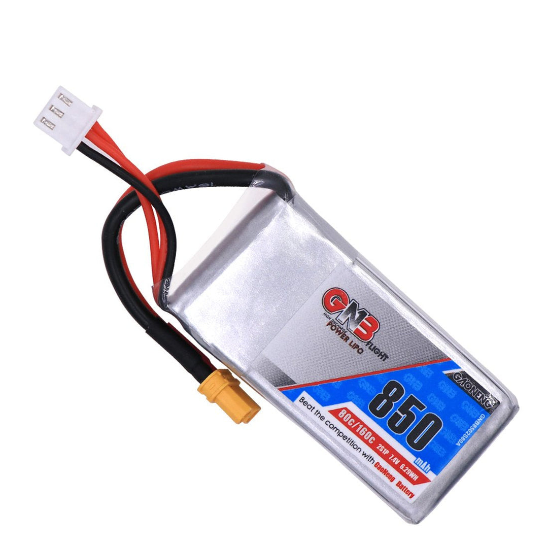 GNB 850mAh 7.4v 2S 80C - XT30 Lipo Battery