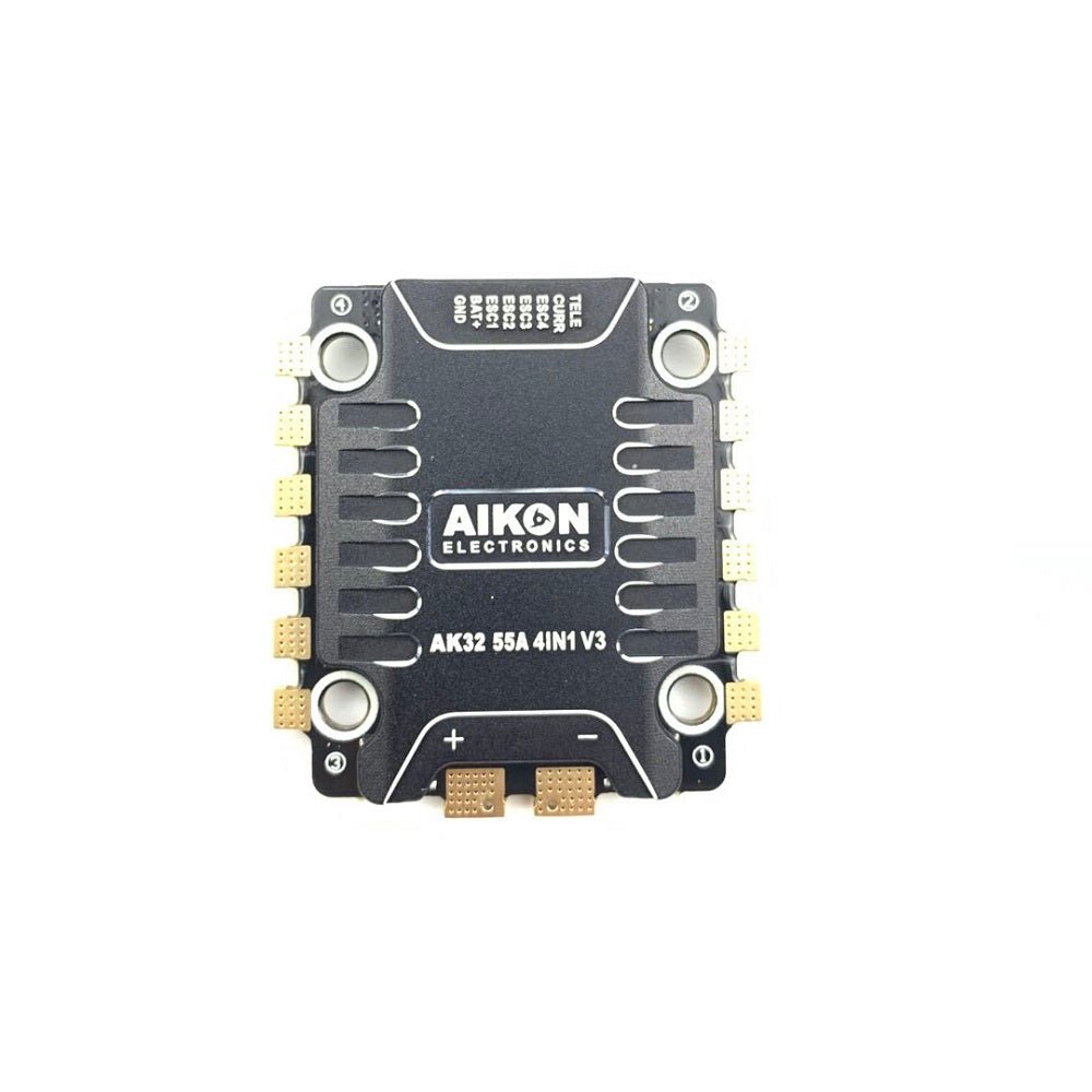 Aikon F7 3030 V2.1 HD Flight Controller and 55A BLHeli_32 4-in-1 ESC Stack - 30x30mm at WREKD Co.