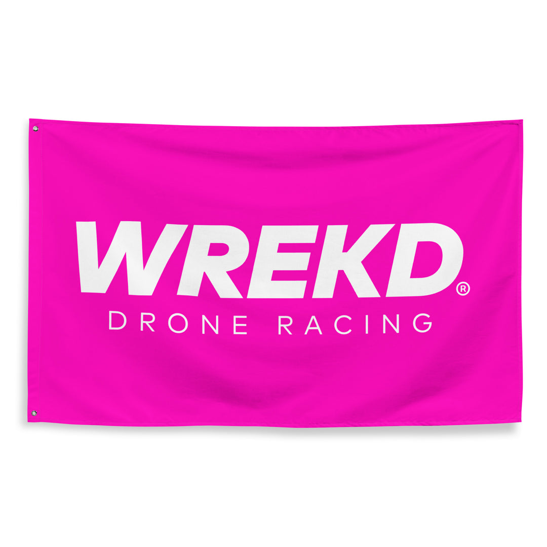 WREKD® Drone Racing Flag - Pink