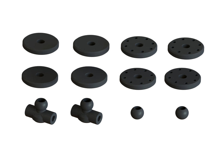 Arrma Shock Set Bore 16mm Length 117mm Piston 8x1.2mm OIL 1000cst Outcast Kraton