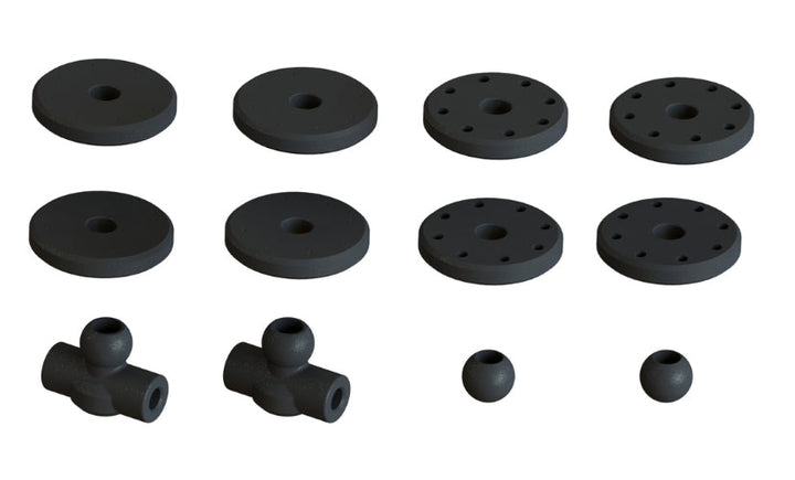 Arrma Shock Set Bore 16mm Length 104mm Piston  8x1.2mm OIL 550CST Typhon
