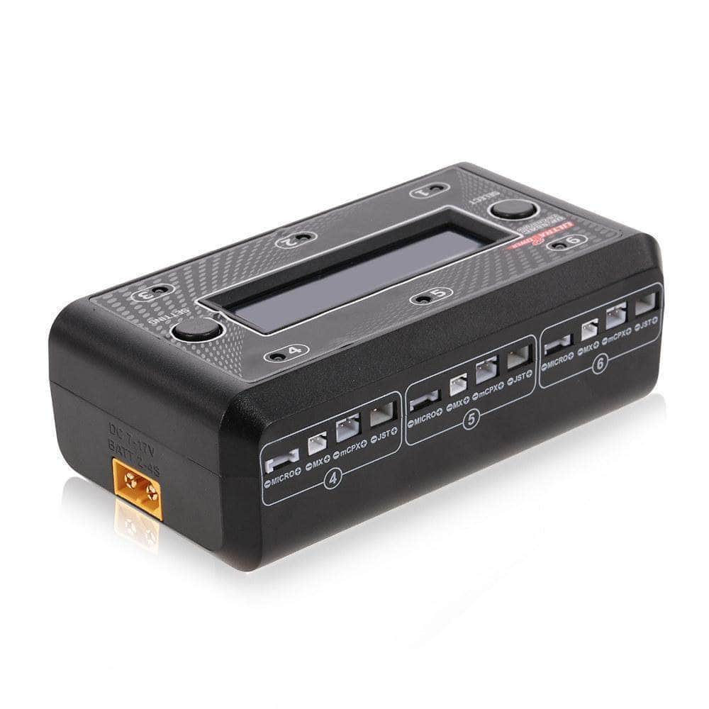 (AS-IS) UltraPower UP-S6AC 4.35W 1A 1S LiPo/LiHV 6 Channel AC/DC Whoop Charger (NO CABLES) at WREKD Co.